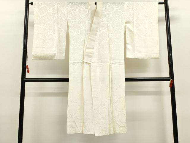 平和屋着物■長襦袢 無双仕立て 菊地紋 正絹 逸品 CABD9942ze