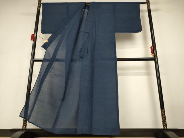 平和屋着物*夏物 小紋 ちぢみ織 霞文 AABH4007jd