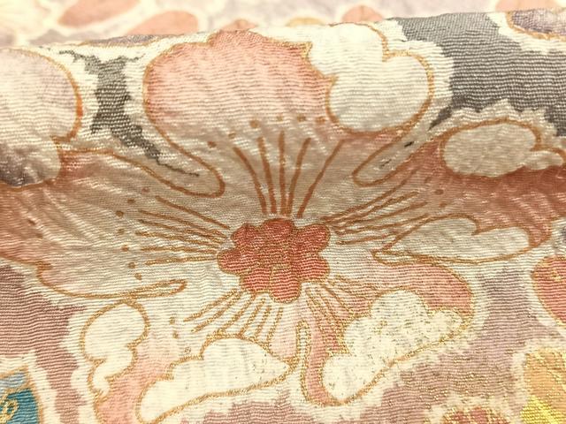 平和屋着物●訪問着 絞り 辻が花 暈し染め 金彩 正絹 逸品 AABH4690fy