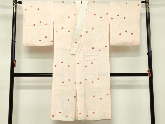 平和屋着物■長襦袢 無双仕立て 舞花文 正絹 逸品 DABE2705cd