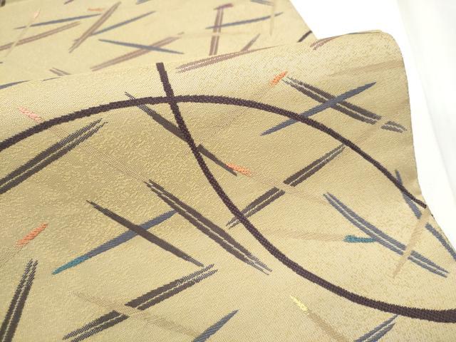 平和屋着物●西陣 中村源織物 両面 六通柄袋帯 刺繍 竹姫 正絹 逸品 CABE8741hy
