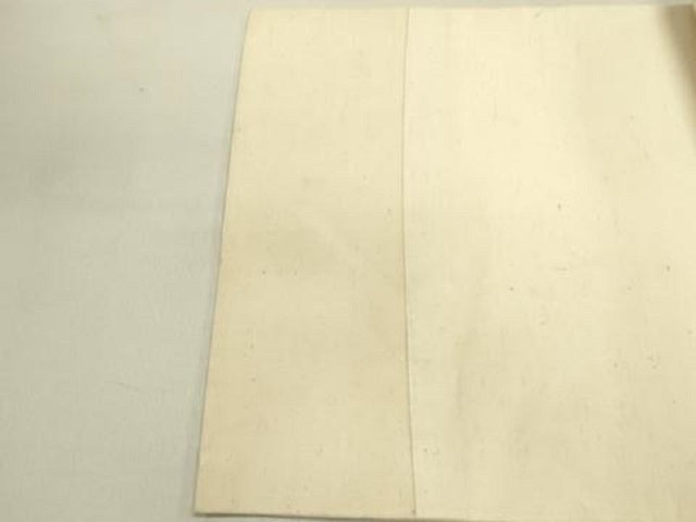 平和屋着物●九寸名古屋帯 紬地 型染 花籠文 正絹 逸品 DABE1304op