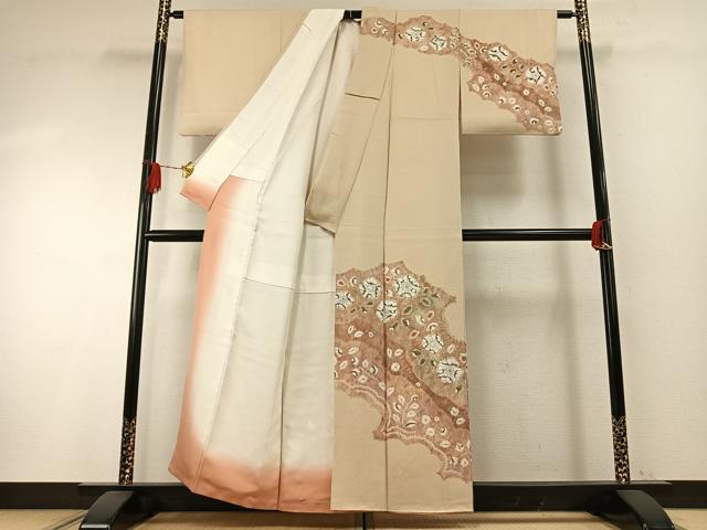 平和屋着物●訪問着 絞り 辻が花 正絹 逸品 AABH4734fy