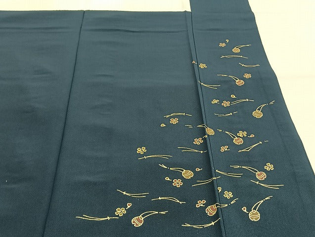 平和屋着物●本場大島紬 白大島 カタス9マルキ 総絣 花間道 鈴乃屋扱い 正絹 逸品 未使用 AABH4717fy