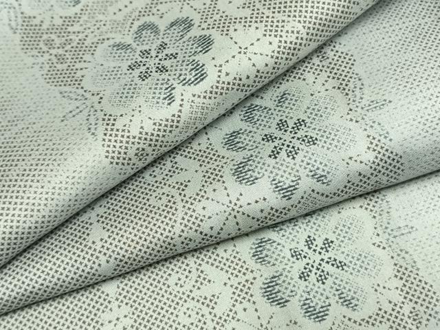 平和屋着物●本場大島紬 染大島 花間道 正絹 逸品 AABH4755fy