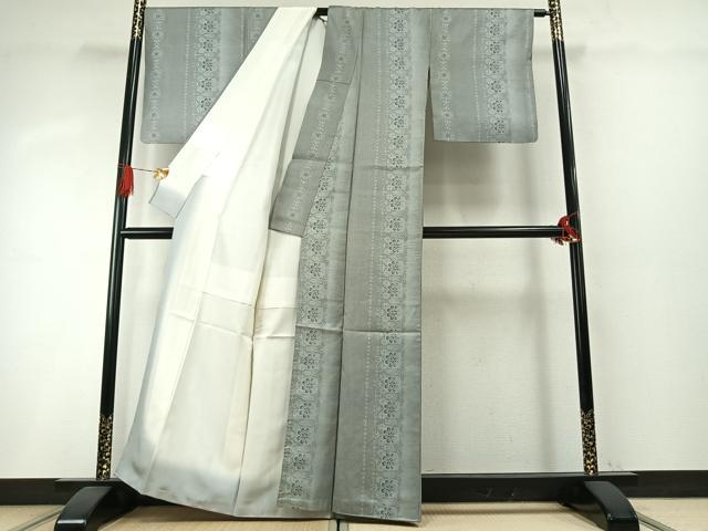 平和屋着物●本場大島紬 染大島 花間道 正絹 逸品 AABH4755fy
