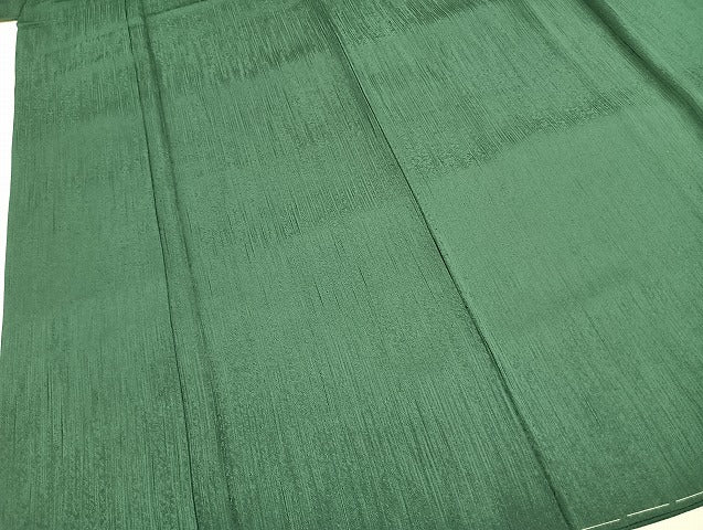 平和屋着物●上質な色無地 縞地紋 鉄色 正絹 逸品 AABH4720fy