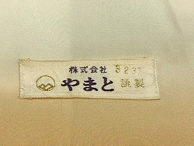 平和屋着物●訪問着 刺繍 枝梅文 金糸 金彩 やまと誂製 正絹 逸品 AABH4719fy