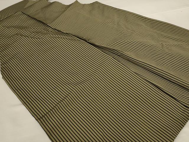 平和屋着物*夏物 男性 馬乗り袴 縞 正絹 逸品 AABH6450jd