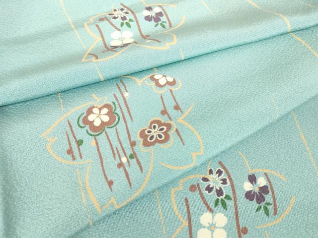 平和屋着物●上質な小紋 舞桜文 正絹 逸品 DABE4030az