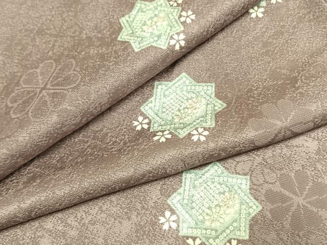 平和屋着物●上質な小紋　舞桜文　正絹　逸品　AABH4787fy 平和屋着物○上質な小紋 舞桜文 正絹 逸品 AABH4787fy