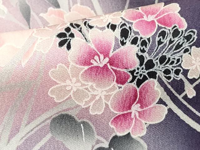 平和屋着物■上質な小紋 枝花文 暈し染め やまと誂製 正絹 逸品 DABE2775cd