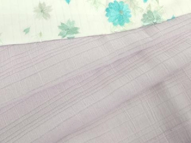 平和屋着物*夏物 長襦袢 変わり絽 淡紅藤色 半衿刺繍 さんび謹製 洗える着物 DABE1417op