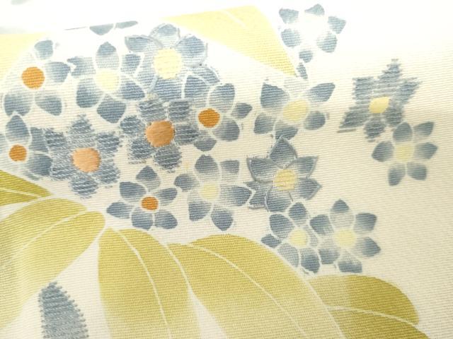平和屋着物●訪問着 友禅 枝花文 正絹 逸品 AABH7134cs
