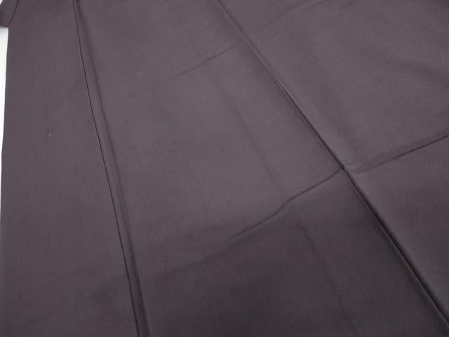 平和屋着物●上質な色無地 江戸紫色 正絹 逸品 AABH7189cs
