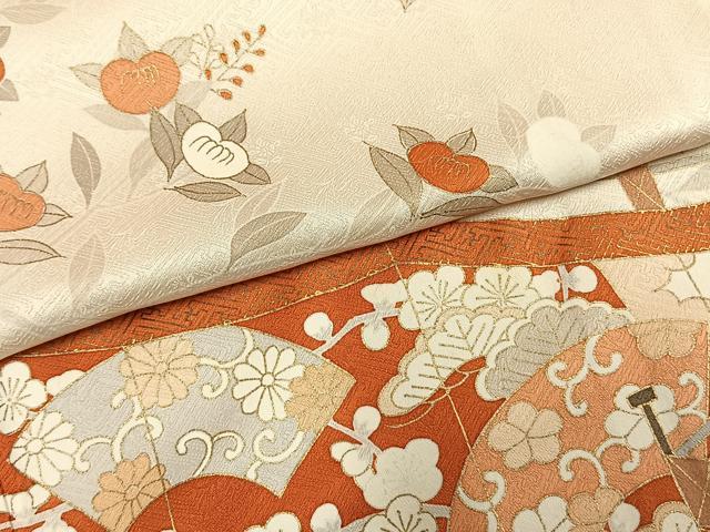 平和屋着物●訪問着 作家物 幔幕 枝花文 金彩 正絹 逸品 AABH4876fy