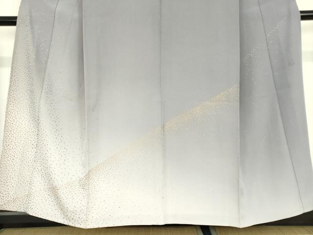 平和屋着物▽人間国宝 福田喜三郎 訪問着 単衣 箔散らし 暈し染め 金彩 伊と幸 鈴乃屋扱い 反端付き 正絹 逸品 DABE4165az