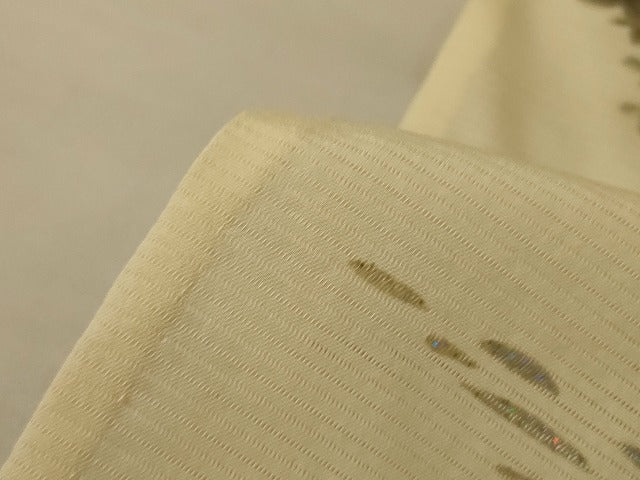 平和屋着物*夏物 訪問着 絽 花鳥文 銀彩 正絹 逸品 AABH9409jd