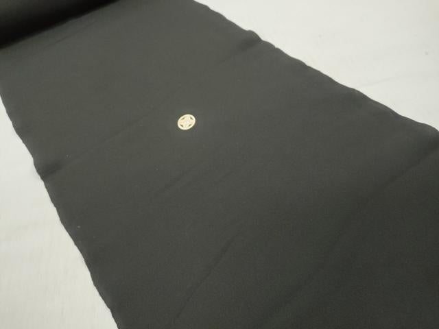 平和屋着物▼羽織・コート 黒生地 反物 羽尺 逸品 未使用 DABE3175we