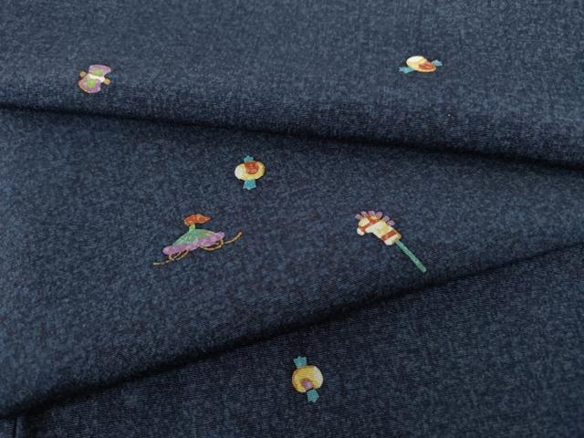 平和屋着物●上質な小紋 宝尽くし 正絹 逸品 未使用 AABH8833ck