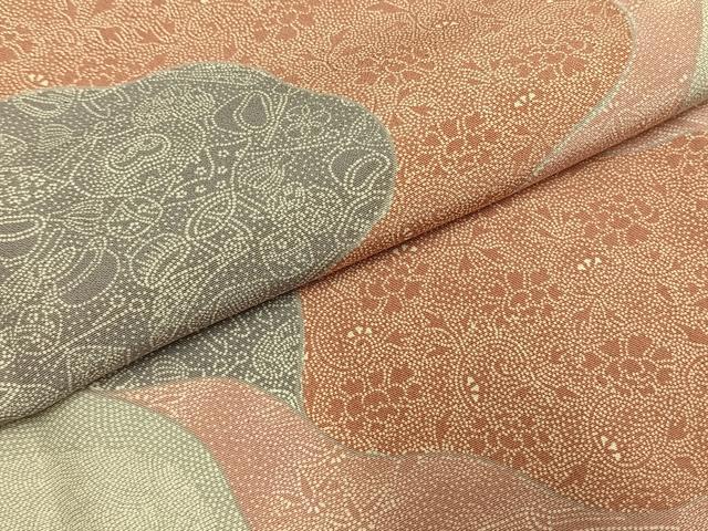 平和屋着物●江戸小紋 訪問着 道長花文 正絹 逸品 AABH4982fy