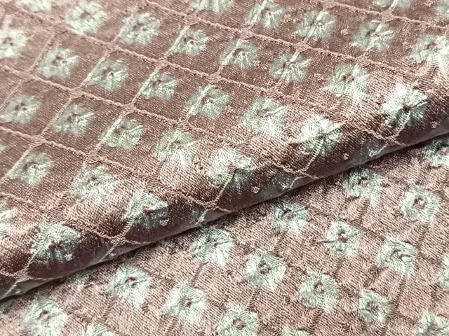 平和屋着物●上質な小紋 絞り 鹿の子文様 正絹 逸品 AABH4973fy