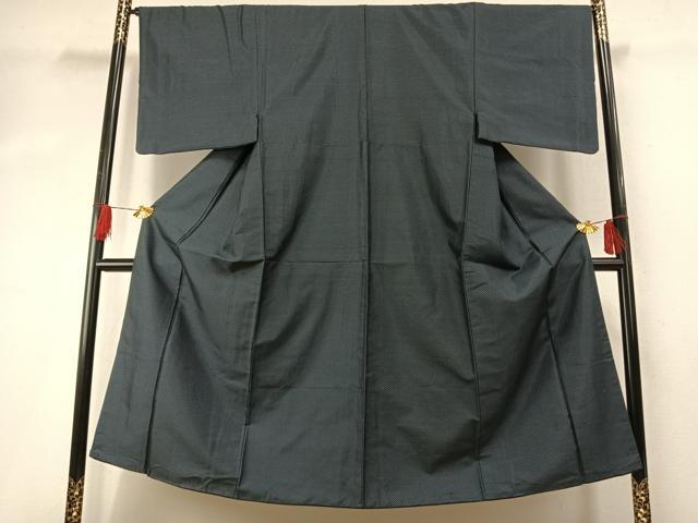 平和屋着物●男性 紬 亀甲文 正絹 逸品 AABH5021fy