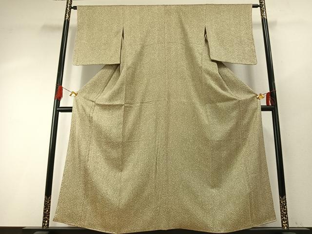 平和屋着物●名門 藤娘きぬたや・総絞り(杢目絞り) 小紋 正絹 逸品 未使用 AABH5070fy