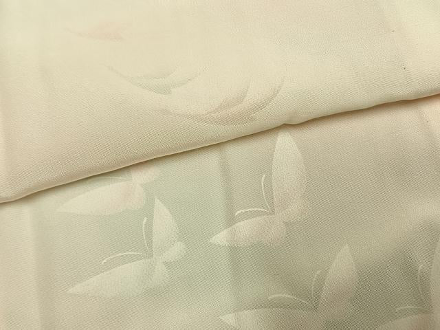 平和屋着物●長襦袢 無双仕立て 舞蝶飛鳥文 暈し染め 正絹 逸品 AABH5117fy