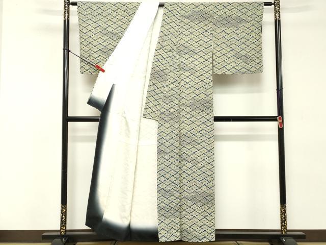 平和屋着物■上質な小紋 青海波 正絹 逸品 DABE7622cd