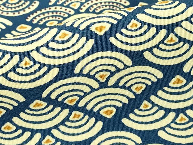 平和屋着物■上質な小紋 青海波 正絹 逸品 DABE7622cd