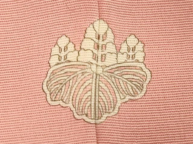 平和屋着物■上質な色無地 舞花地紋 虹色 三越扱い 正絹 逸品 DABE7626cd