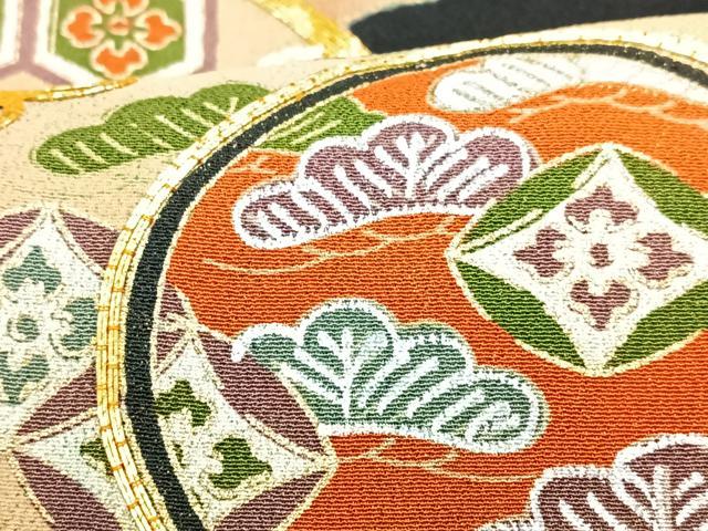 平和屋着物■豪華黒留袖 駒刺繍 花鼓文 金彩 正絹 逸品 CABF4973xe