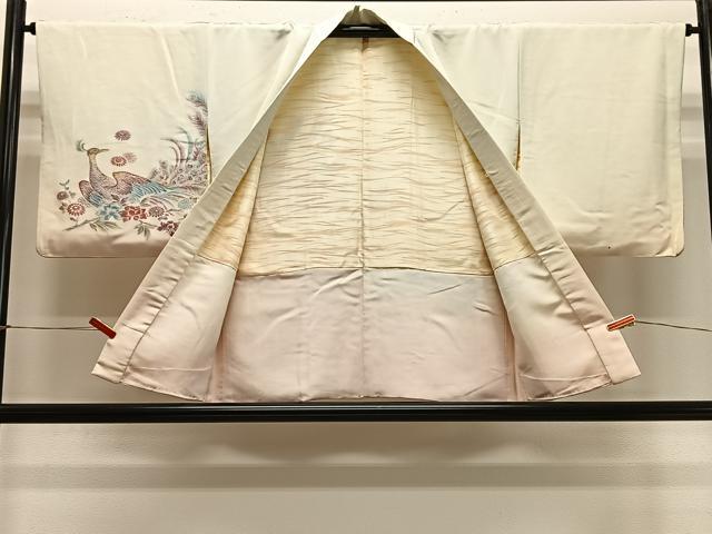 平和屋着物#羽織 寿光織 孔雀花文 正絹 逸品 CABE5012ua