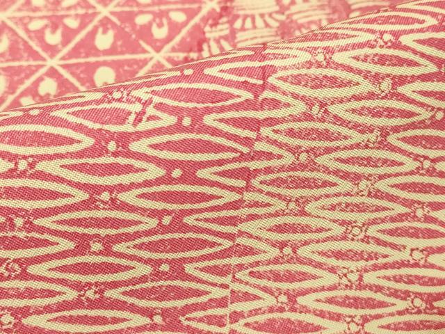 平和屋着物■上質な小紋 切嵌抽象文 正絹 逸品 DABE7670cd