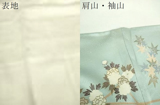 平和屋着物●訪問着 駒刺繍 枝花文 金彩 ゑり善扱い 正絹 逸品 DABE5346ps