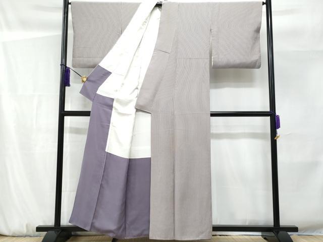 平和屋着物■上質な小紋 縞 正絹 逸品 CABF6811fb