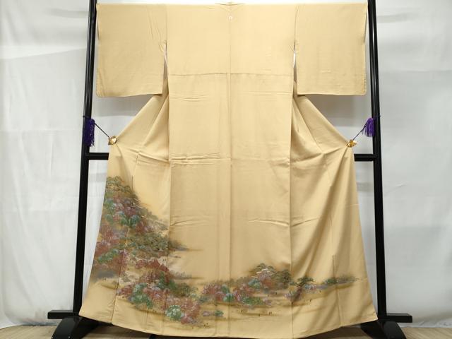 平和屋着物■豪華色留袖 風景文 金銀彩 正絹 逸品 CABF1153fb