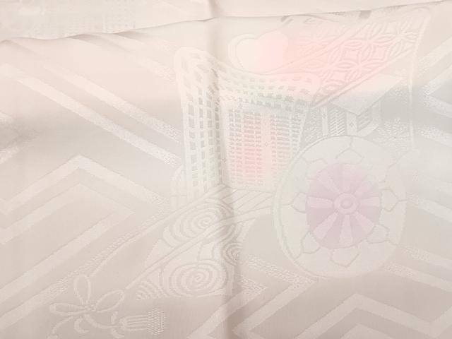 平和屋着物■長襦袢 袷 御所車花地紋 暈し染め 正絹 逸品 CABF6865fb