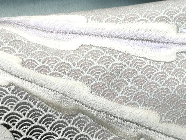 平和屋着物■豪華黒留袖 刺繍 鳳凰 銀彩 正絹 逸品 CABF6844fb