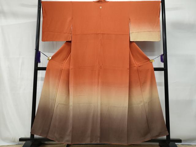 平和屋着物■訪問着 暈し染め 鬼しぼ縮緬 正絹 逸品 CABF6883fb