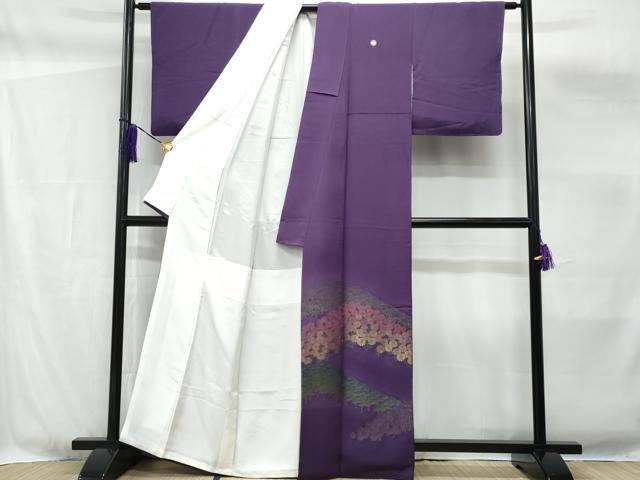 平和屋着物■豪華色留袖 寿光織 草花文 金糸 正絹 逸品 CABF6887fb