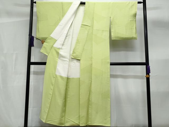 平和屋着物■上質な色無地 切嵌地紋 夏虫色 正絹 逸品 CABF6871fb