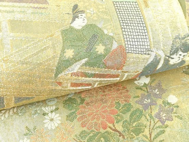 平和屋本店▼全通柄袋帯 美の彩 純金箔 正絹 24k 逸品 DABE9102sf