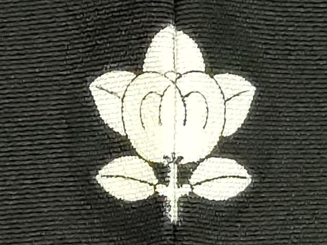 平和屋着物■豪華黒留袖 駒刺繍 扇面花文 金彩 正絹 逸品 DABE7732cd