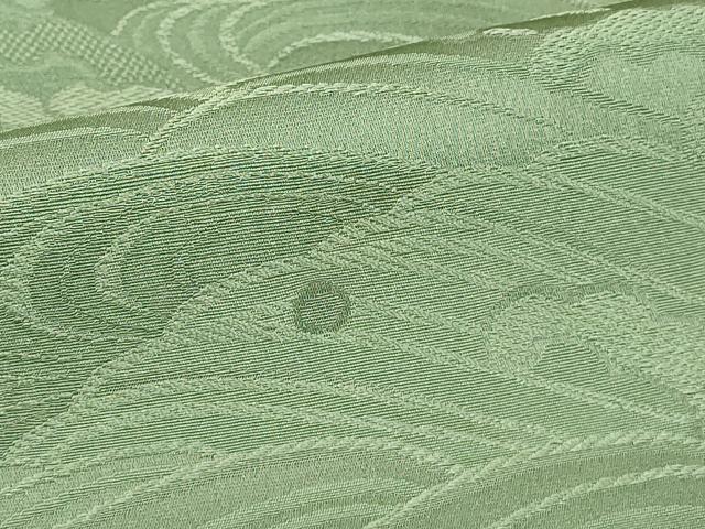 平和屋着物■無地絵羽訪問着 立波地紋 柳茶色 正絹 逸品 DABE7755cd