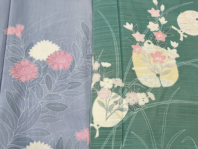 平和屋本店■夏物 訪問着 絽 紗 まとめて20点 花柄 鈴 友禅 手描き 着用可能多数 全て正絹 se4046