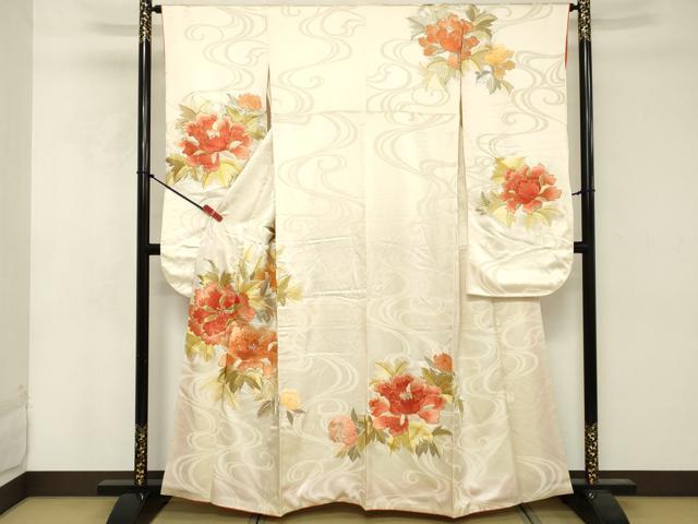 平和屋着物■豪華振袖 総刺繍 駒刺繍 流水草花文 金銀糸 やまと誂製 正絹 逸品 DABE7791cd