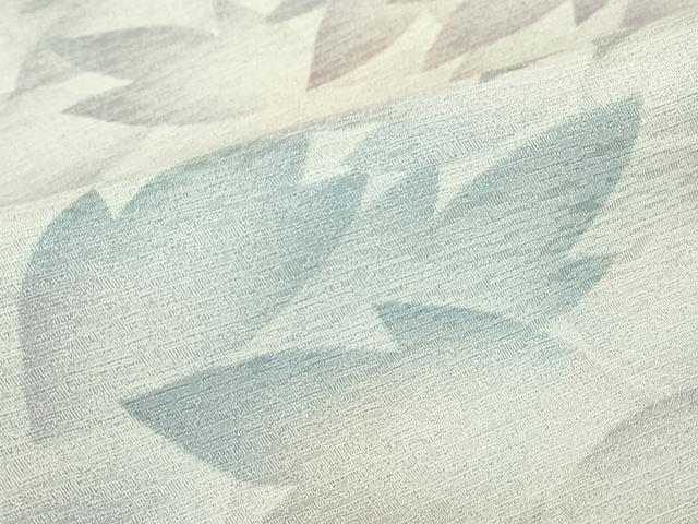 平和屋着物▽上質な小紋 単衣 舞葉文 正絹 逸品 DABE4427az