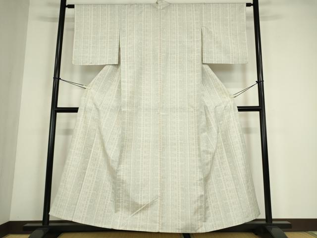 平和屋着物▽上質な紬 単衣 花間道 正絹 逸品 DABE4466az